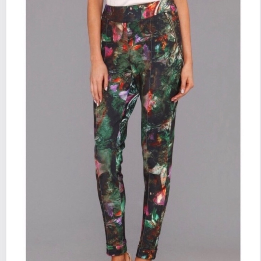 Ted Baker oil painting floral trousers Olivie